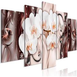 Arkiio Orchid Waterfall (5 Parts) Wide Pink 225x100 Tavla