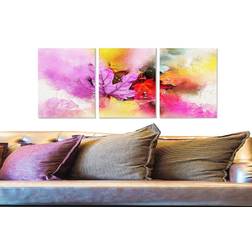 Abstract 3-pack Flerfärgad 20x50 cm Tavla