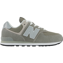 New Balance Big Kid's 574 Core - Grey with White