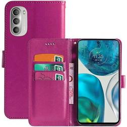 CaseOnline Wallet cover 3-kort Motorola Moto G52 Lyserød