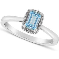 Affinity Sterling Topaz and Diamond Accent Ring, Women's