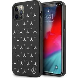 Mercedes iPhone 12 Pro 6.1 Hardcase Silver Stars Pattern