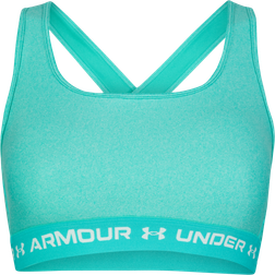 Under Armour Mid Crossback Heather Sports Bra - Neptune Light Heather