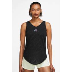 Nike Air Dri-Fit Short Sleeve Running Tank - Schwarz