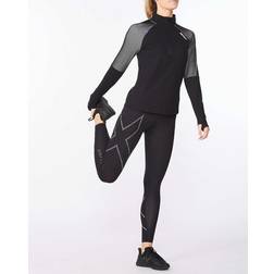 2XU Light Speed 1/2 Zip - Black/Silver Reflective