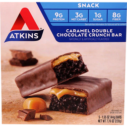 Atkins Snack Caramel Double Chocolate Crunch Bar 44g 5 pcs