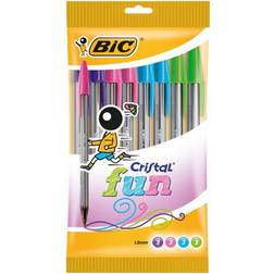 Bic Ballpoint Pen Assorted Broad Pack of 10