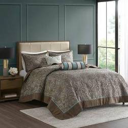 Madison Park Charlotte Bedspread Blue