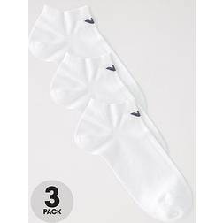 Emporio Armani 3 Pack Trainer Socks Black