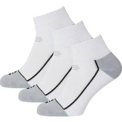 Endurance Avery Quarter 3-Pack Socks - White