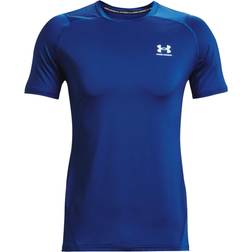 Under Armour Men's HeatGear Fitted Short Sleeve T-shirt - Tech Blue/White