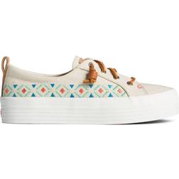 Sperry Crest Vibe Platform Embroidered W - Tan