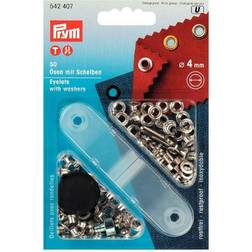Prym Nähfrei-Ösen Mit Scheiben 4 mm 50 Stück