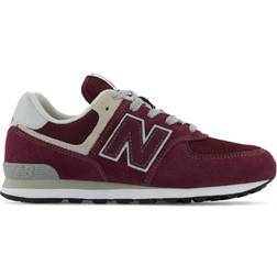 New Balance Big Kid's 574 Core - Burgundy with White