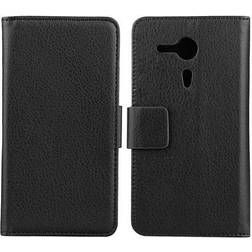 CaseOnline Wallet 2-kort til Sony Xperia SP (c5303) sort