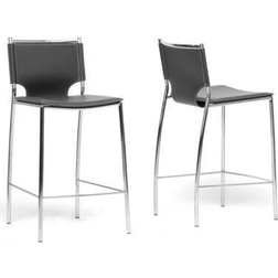 Baxton Studio Montclare Bar Stool 37.1" 2pcs