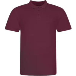 AWDis Pique Short Sleeve Polo Shirt - Burgundy