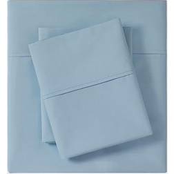 Madison Park Peached Percale Bed Sheet Blue (259.08x228.6cm)