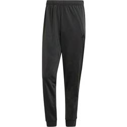 Adidas Men's Essentials Warm-up Tapered 3 Stripes Track Pants - Dgh Solid Grey/Black