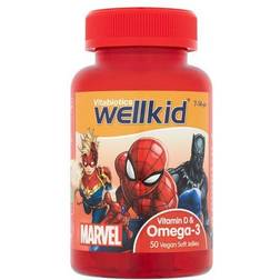 Vitabiotics WellKid Marvel Vitamin D & Omega-3 Orange 50 stk