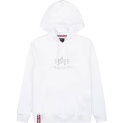 Alpha Industries Basic Hoody Ml Foil Print - Musta