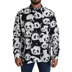 Dolce & Gabbana Men's Panda Cotton Shirt TSH5189-37 IT40