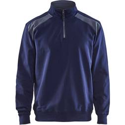 Blåkläder Sweatshirt col camionneur Bleu