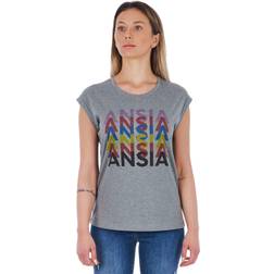 Frankie Morello Ggrigiomelange Tops & T-Shirt