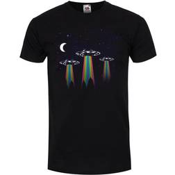 Grindstore Mens Rainbow UFO T-Shirt (Black)