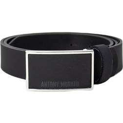 Antony Morato Cintura In Pelle Double Face - Nero