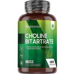 WeightWorld Choline Bitartrate 714mg 180 pcs