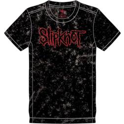 Slipknot Unisex T-Shirt/Logo (Back Print & Snow Wash) (Medium)