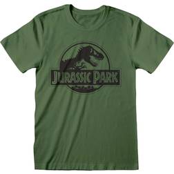 Jurassic Park Monochrome Logo T-Shirt