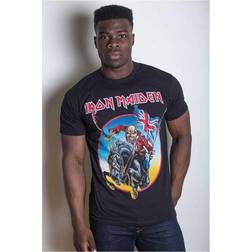 Iron Maiden Unisex T-Shirt/Euro Tour (Back Print) (XX-Large)