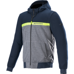 Alpinestars Chrome Street, textieljas kleur: Donkerblauw/Grijs/Neon-Geel maat: