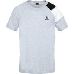 Le Coq Sportif BAT Tee SS N°1 Gris Chiné Clair N.O.W Multi