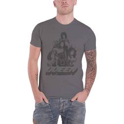Queen Unisex T-Shirt 70s Photo - Charcoal Grey
