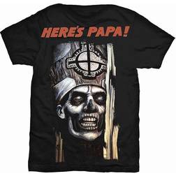 Ghost Camiseta de manga corta Here's Papa Unisex Black