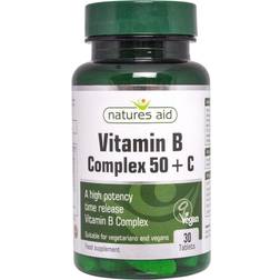 Natures Aid Vitamin B Complex 50 C Tablets 30