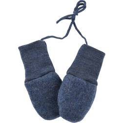 ENGEL Natur Babyvanter i Uldfleece - Blå Melange (575570-080)