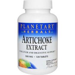 Planetary Herbals Artichoke Extract 500 mg 120 Tablets