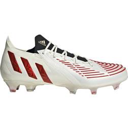 adidas Predator Edge.1 Low FG - Off White/Vivid Red/Gold Metallic