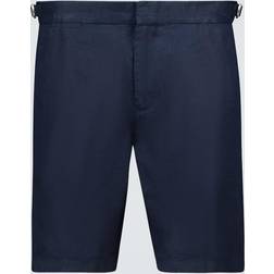 Orlebar Brown Norwich Linen Shorts - Navy