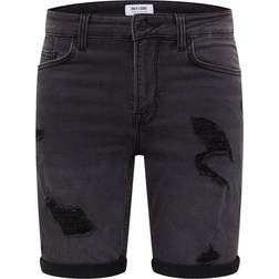 Only & Sons Ply Damage Jog Blue Denim Shorts Transpirer