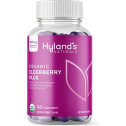 Hylands 223200 Organic Elderberry Gummies 60 Count