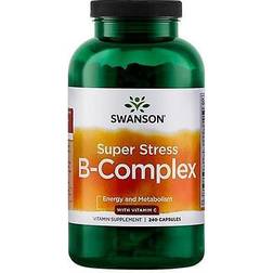 Swanson Super Stress B-Complex with Vitamin C 240 capsules