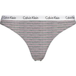 Calvin Klein STRING D1617E K6U (Feeder Stripe Sand Rose, XS)