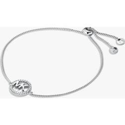 Michael Kors Cubic Zirconia Logo Slider Bracelet