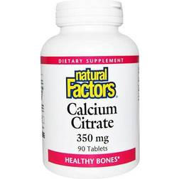 Natural Factors Calcium Citrate, 350 mg, 90 Tablets