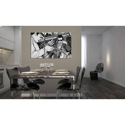 Artgeist Jazzkonsert på bakgrunden av New York 90x60 sp. z o. o Tavla